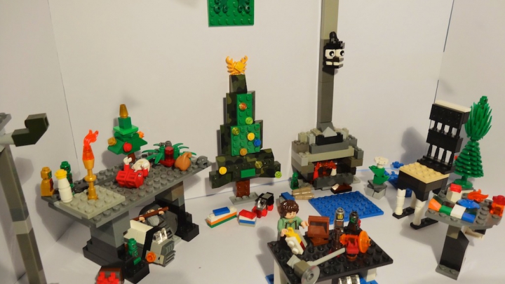 LEGO MOC - Новогодний Кубик 2017 - Новый Год в Средиземье: Декорации