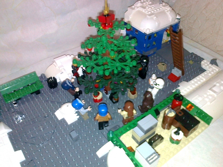 LEGO MOC - Новогодний Кубик 2017 - Новый год в star wars: Хоровод вокруг елки