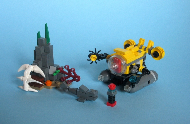 LEGO MOC - Конкурс миниатюр. ГЛУБОКОВОДНАЯ ПОДВОДНАЯ ЛОДКА - Deep Sea Submarine