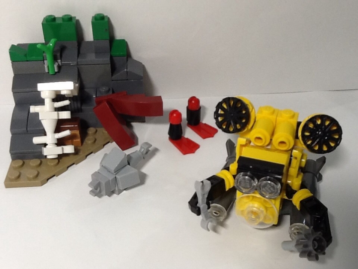 LEGO MOC - Конкурс миниатюр. ГЛУБОКОВОДНАЯ ПОДВОДНАЯ ЛОДКА - Deep Sea Submarine