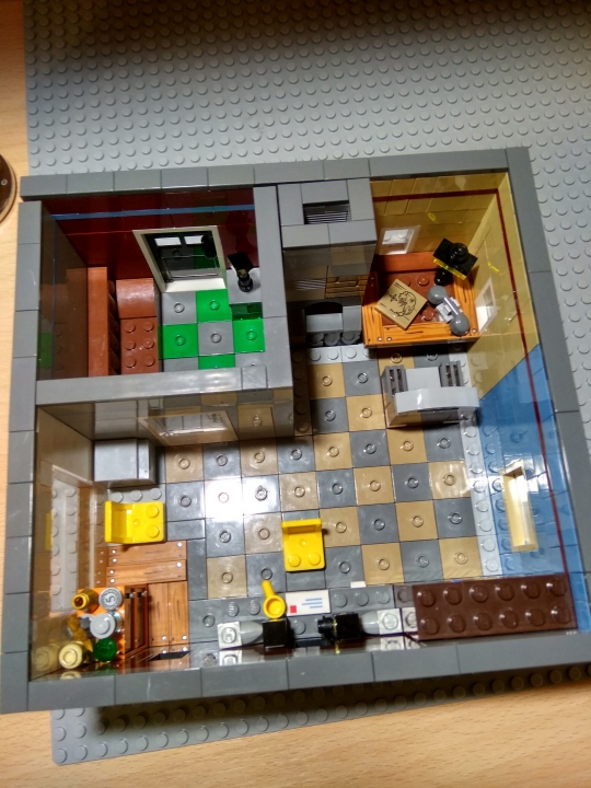 LEGO MOC - Конкурс Детективов - Офис детектива: Вид сверху 
