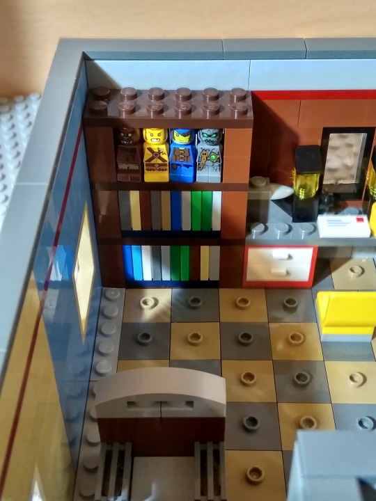 LEGO MOC - Конкурс Детективов - Офис детектива: Книжный шкаф 
