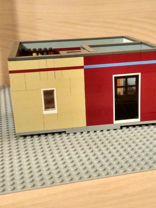 LEGO MOC - Конкурс Детективов - Офис детектива: Вид с лицевой стороны 