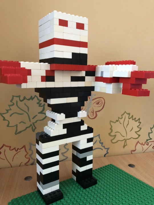 LEGO MOC - Фантастические твари и кто их фантазирует - Черно-белая горила из мира Гарри Потера