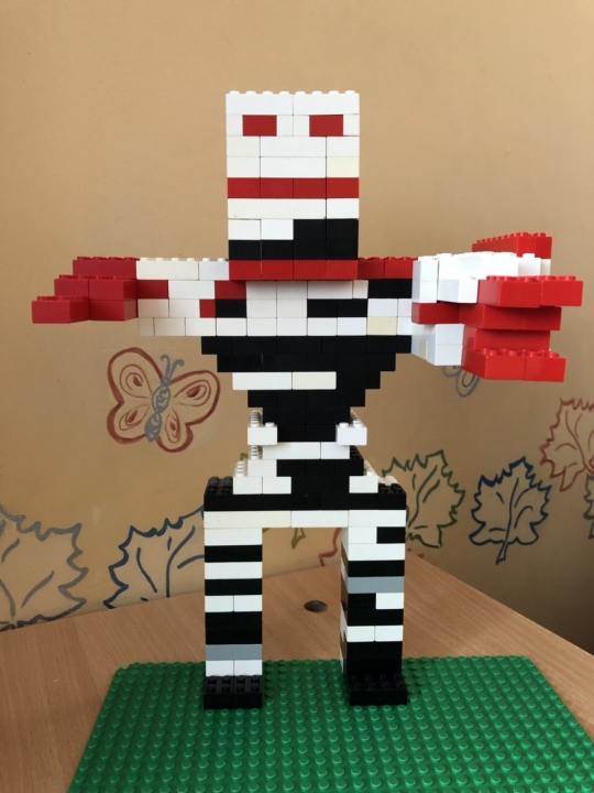 LEGO MOC - Фантастические твари и кто их фантазирует - Черно-белая горила из мира Гарри Потера