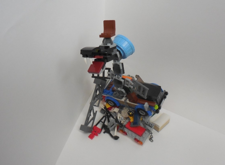LEGO MOC - Фантастические твари и кто их фантазирует - Мусорный змей