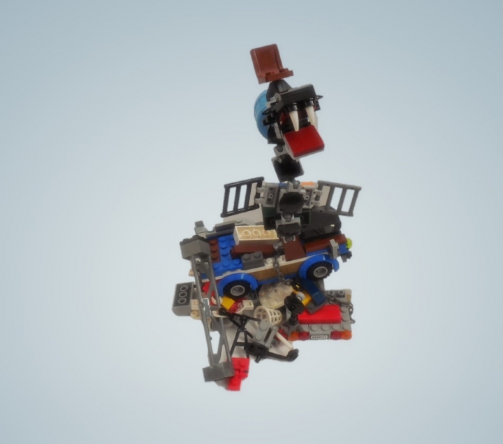 LEGO MOC - Фантастические твари и кто их фантазирует - Мусорный змей