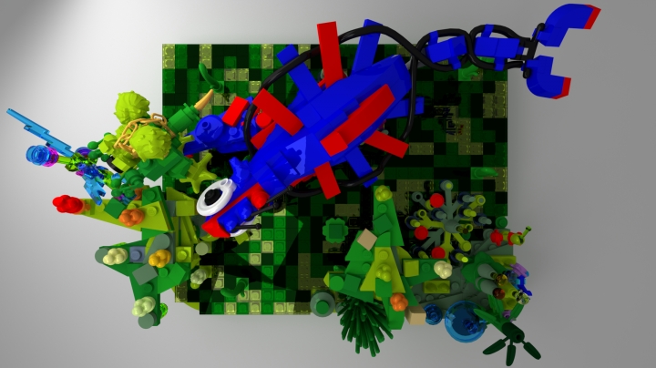 LEGO MOC - Фантастические твари и кто их фантазирует - Куфр и Охакат.: Вид сверху.<br />
<br />
<br />
<br />
<br />
