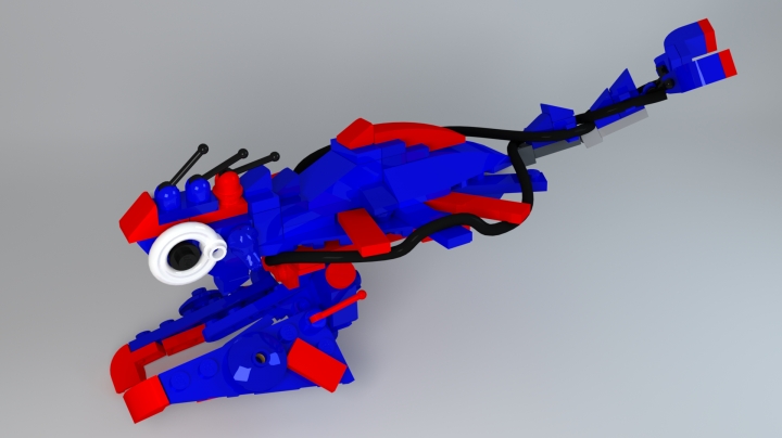 LEGO MOC - Фантастические твари и кто их фантазирует - Куфр и Охакат.: Куфр летает при помощи маленьких крылышек, которые находятся по бокам тела.