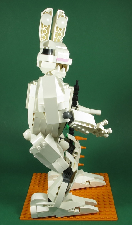 LEGO MOC - 16x16: Mech - Белый Кролик: Гордый профиль.
