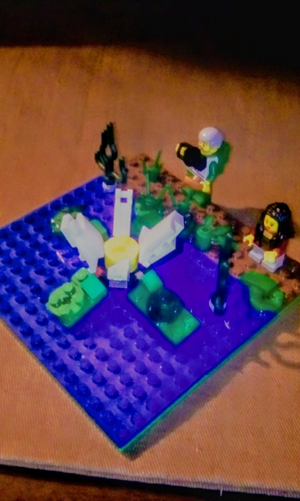 LEGO MOC - 16x16: Ботаника - Кувшинка: Однажды с девочкой пришёл её ПАПА. Он сделал пару фоток и… 