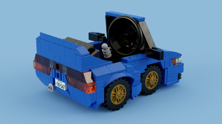 LEGO MOC - 16x16: Чиби - Impact Blue - быстрейшие на Усуи: </i>Что до подруг, разъезжающих на синем Nissan <a href='https://en.wikipedia.org/wiki/Sileighty'>Sileighty</a> по горному проезду Усуи - они появляются на пути главного героя Такуми Фудзивары с 16 эпизода 1 стадии, а далее перемещаются в разряд протагонистов в двух полнометражных 'экстра-стадиях'. <i>