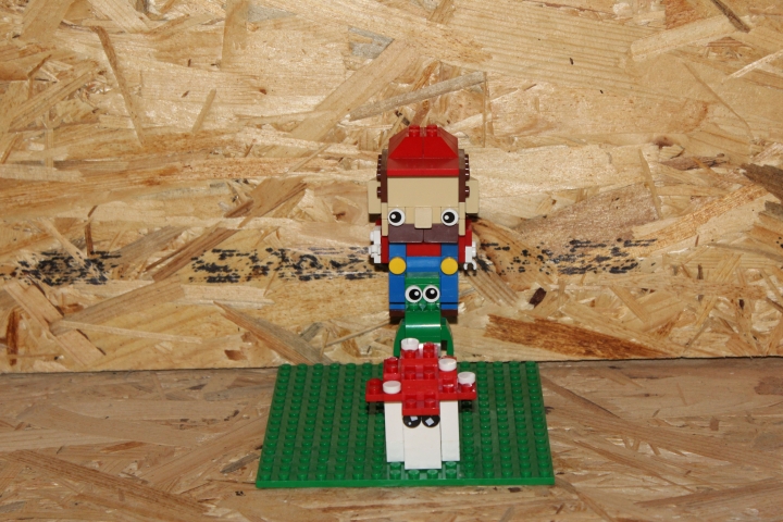 LEGO MOC - 16x16: Чиби - Марио: М: - Сейчас я тебя съем.<br />
Й: - Йоши! 