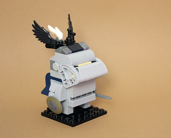 LEGO MOC - 16x16: Чиби - РЫЦАРЬ.: С опущенным забралом,