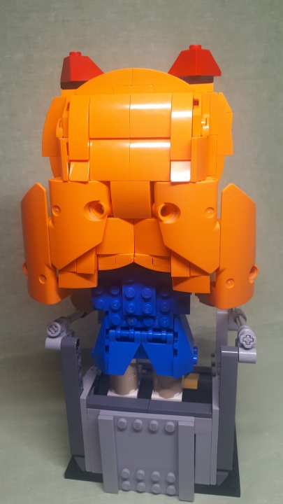 LEGO MOC - 16x16: Чиби - Soryu Asuka Langley: Вид со спины