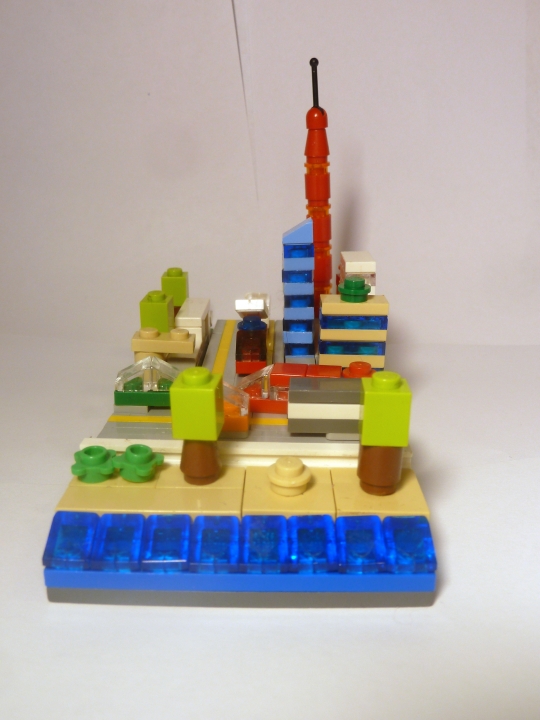 LEGO MOC - 16x16: Микро - Годод Солнечногорск на реке Волшебная.: Общий вид.