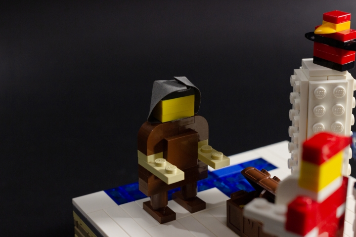LEGO MOC - Новогодний Кубик 2020 - Встреча с Морозко
