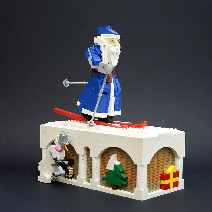 LEGO MOC - Новогодний Кубик 2020 - Лыжню!