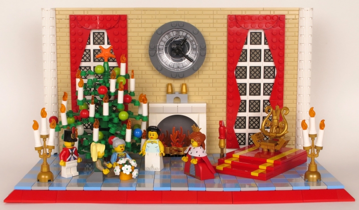 LEGO MOC - Новогодний Кубик 2020 - Новогодние подснежники: Зал королевского дворца