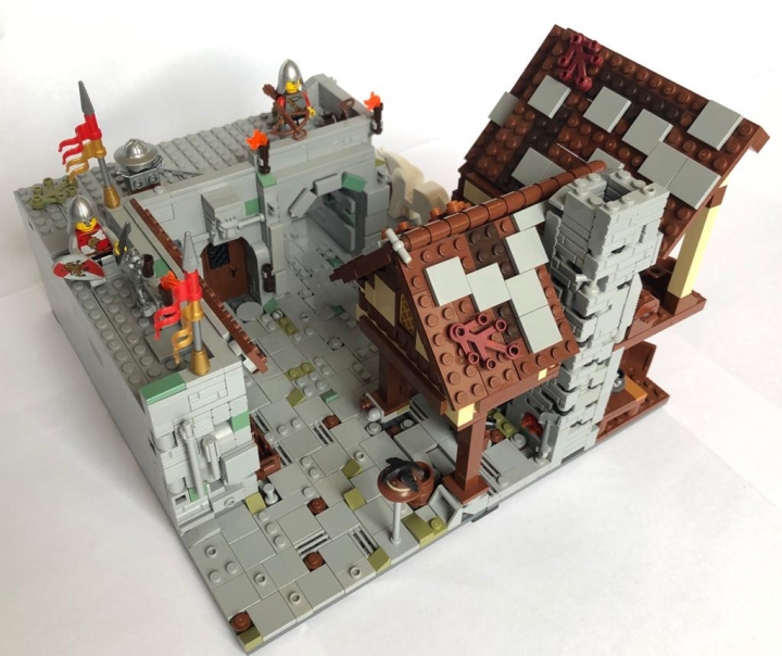 LEGO MOC - Младшая лига. Конкурс 'Средневековье'. - Внутренний двор замка
