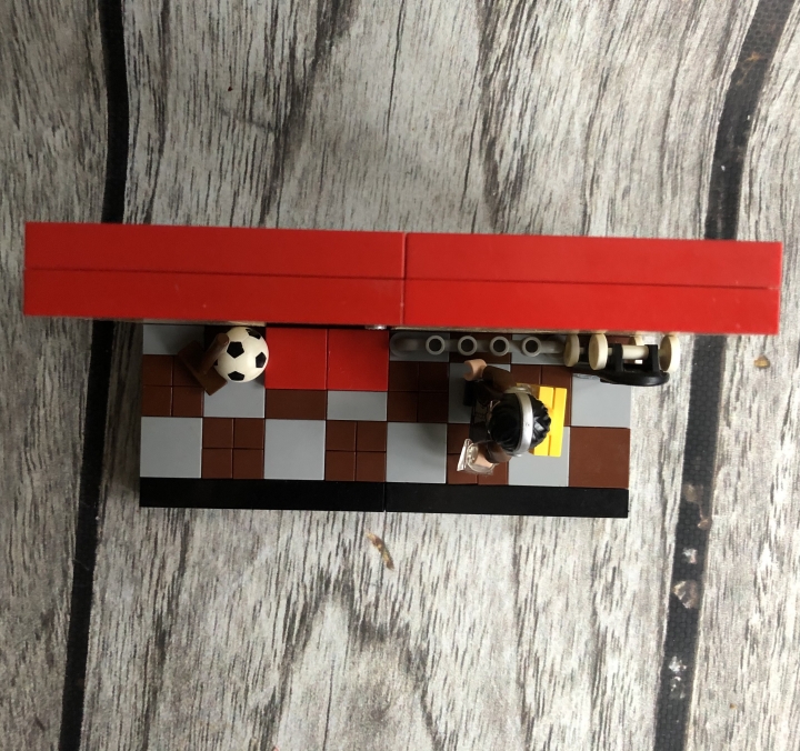 LEGO MOC - LEGO-конкурс 16x16: 'Все работы хороши' - «Здравствуйте, я уже у двери»: Вид сверху 