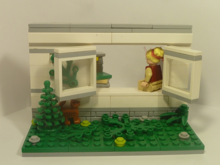 LEGO MOC - LEGO-конкурс 16x16: 'Иллюстрация' - 'Страна невыученных уроков': Вид на Иллюстрация с улицы