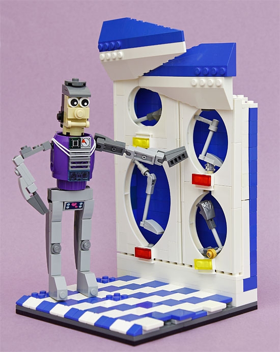 LEGO MOC - LEGO-конкурс 16x16: 'Киберпанк' - Золотые руки