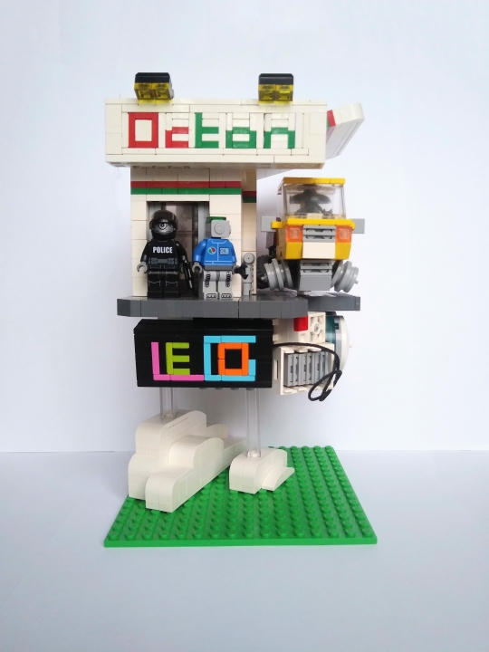 LEGO MOC - LEGO-конкурс 16x16: 'Киберпанк' - Автозаправочная станция: Соответсвие размеров работы ограничениям конкурса