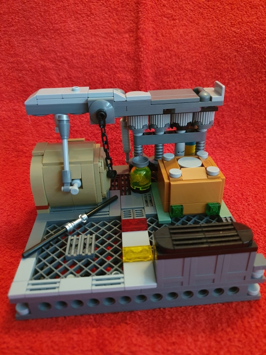 LEGO MOC - LEGO-конкурс 16x16: 'Киберпанк' - CyberPunk Girl: Различные механизмы, которыми застроен весь мир.