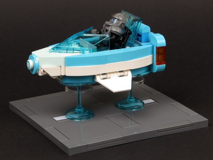 LEGO MOC - LEGO-конкурс 16x16: 'Киберпанк' - ГруБыКиРя: Аккуратная семечкообразная форма корпуса.
