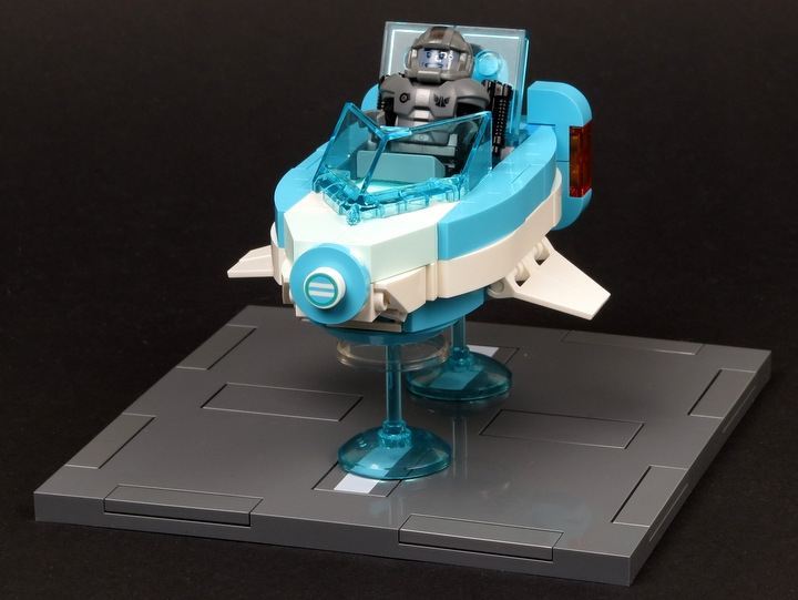 LEGO MOC - LEGO-конкурс 16x16: 'Киберпанк' - ГруБыКиРя: Рулевые 'крылышки' для повышения манёвренности.