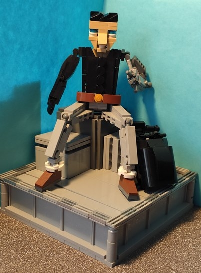 LEGO MOC - LEGO-конкурс 16x16: 'Киберпанк' - Киборг-снайпер: Отдых нужен всем.