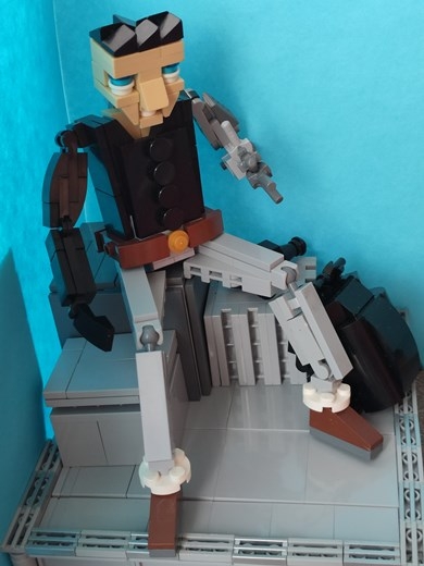 LEGO MOC - LEGO-конкурс 16x16: 'Киберпанк' - Киборг-снайпер: Другой ракурс.