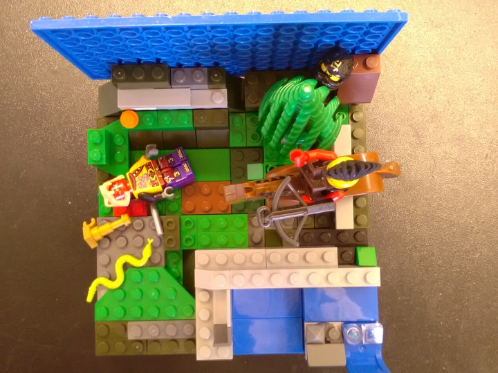 LEGO MOC - LEGO-конкурс 16x16: 'Вестерн' - Смерть индейца.: Вид сверху. Подтверждает,что модель выполнена на плите 16*16.