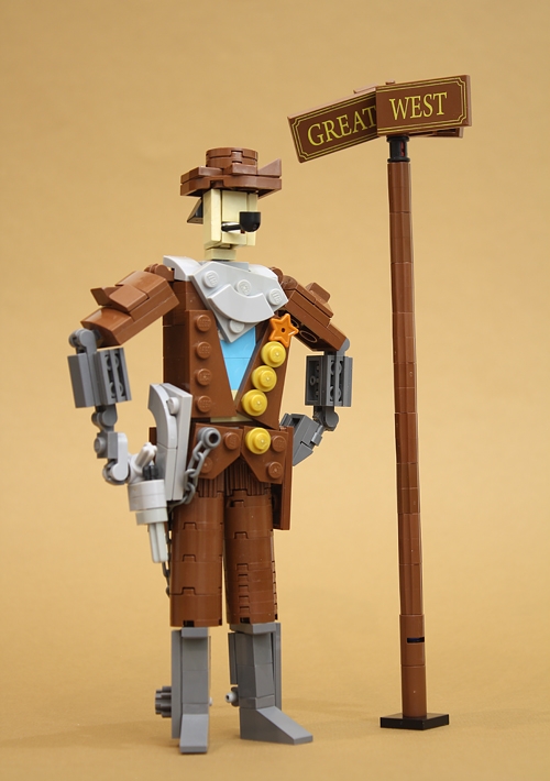 LEGO MOC - LEGO-конкурс 16x16: 'Вестерн' - Блюститель порядка.: А вот и он!