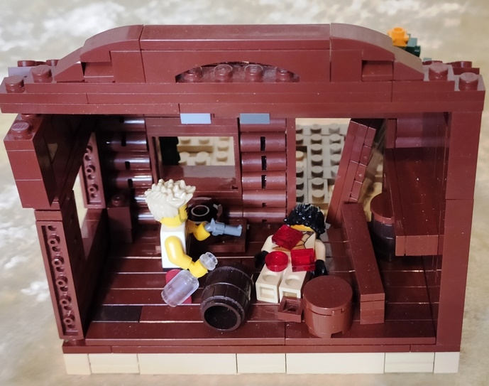 LEGO MOC - LEGO-конкурс 16x16: 'Вестерн' - После драки: Вот как это всё было. 