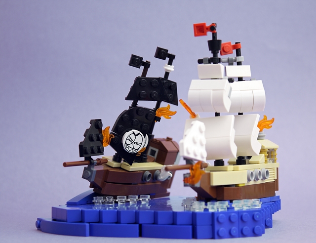 LEGO MOC - LEGO-конкурс 24x24: 'Пираты' - Огонь!: Трах! Бабах! На Абордаж! Залп из всех орудий! 