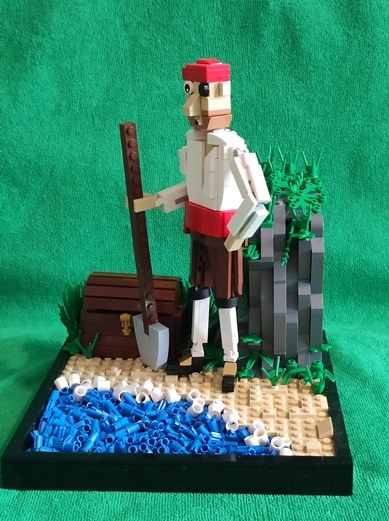 LEGO MOC - LEGO-конкурс 24x24: 'Пираты' - Пиратские сокровища: Вид с другого ракурса.