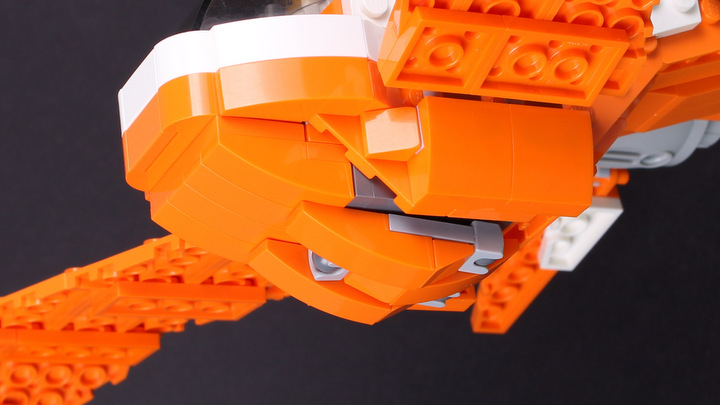 LEGO MOC - LEGO-конкурс 'Путь к звездам' - Рыжик: В полёте посадочные опоры подгибаются под брюшко