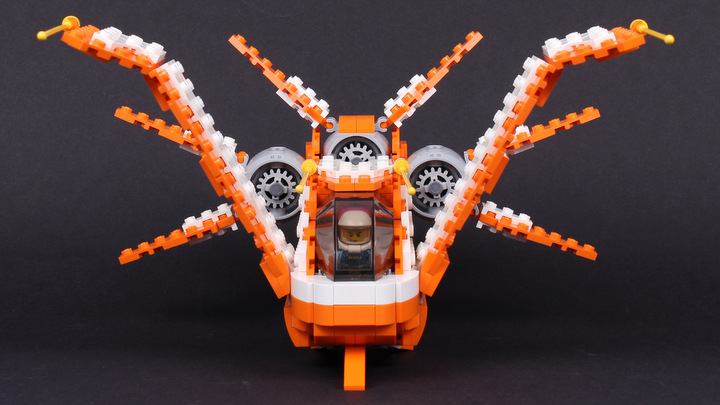LEGO MOC - LEGO-конкурс 'Путь к звездам' - Рыжик: Крылья могут складываться в парковочном режиме.