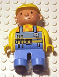 LEGO 4555pb030 Duplo Figure, Male, Bob the Builder