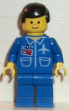 LEGO air009 Airport - Blue, Blue Legs, Black Male Hair