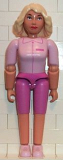 LEGO belvFem22 Belville Female - Dark Pink Shorts, Pink Shirt, Light Yellow Hair