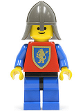LEGO cas115 Crusader Lion - Blue Legs with Black Hips, Dark Gray Neck-Protector