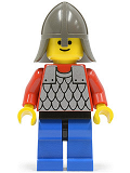 LEGO cas155 Scale Mail - Red with Red Arms, Blue Legs with Black Hips, Dark Gray Neck-Protector