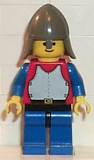 LEGO cas199 Breastplate - Red with Blue Arms, Blue Legs with Black Hips, Dark Gray Neck-Protector