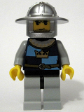 LEGO cas418 Fantasy Era - Crown Knight Quarters, Helmet with Broad Brim, Black Messy Hair and Stubble