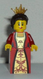 LEGO cas504 Kingdoms - Queen with Dark Brown Hair