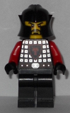 LEGO cas522 Castle - Dragon Knight Scale Mail with Dragon Shield, Cheek Protection Helmet, Black Beard