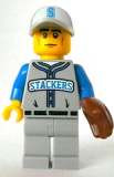 LEGO col157 Baseball Fielder - Minifig only Entry